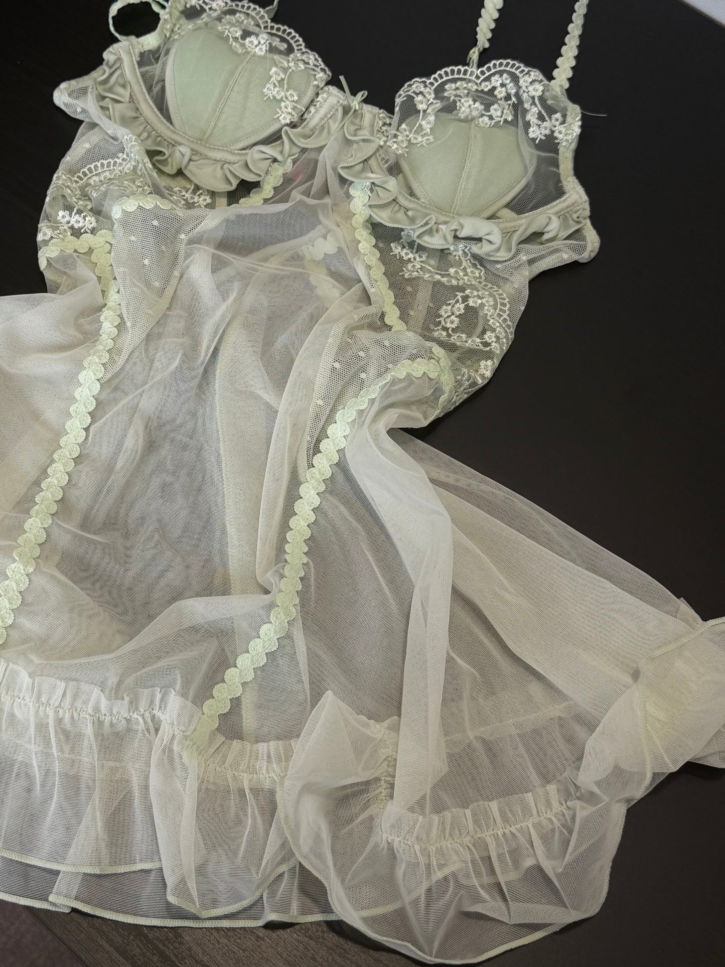 Mesh Lace Strap Sleepwear【2001】