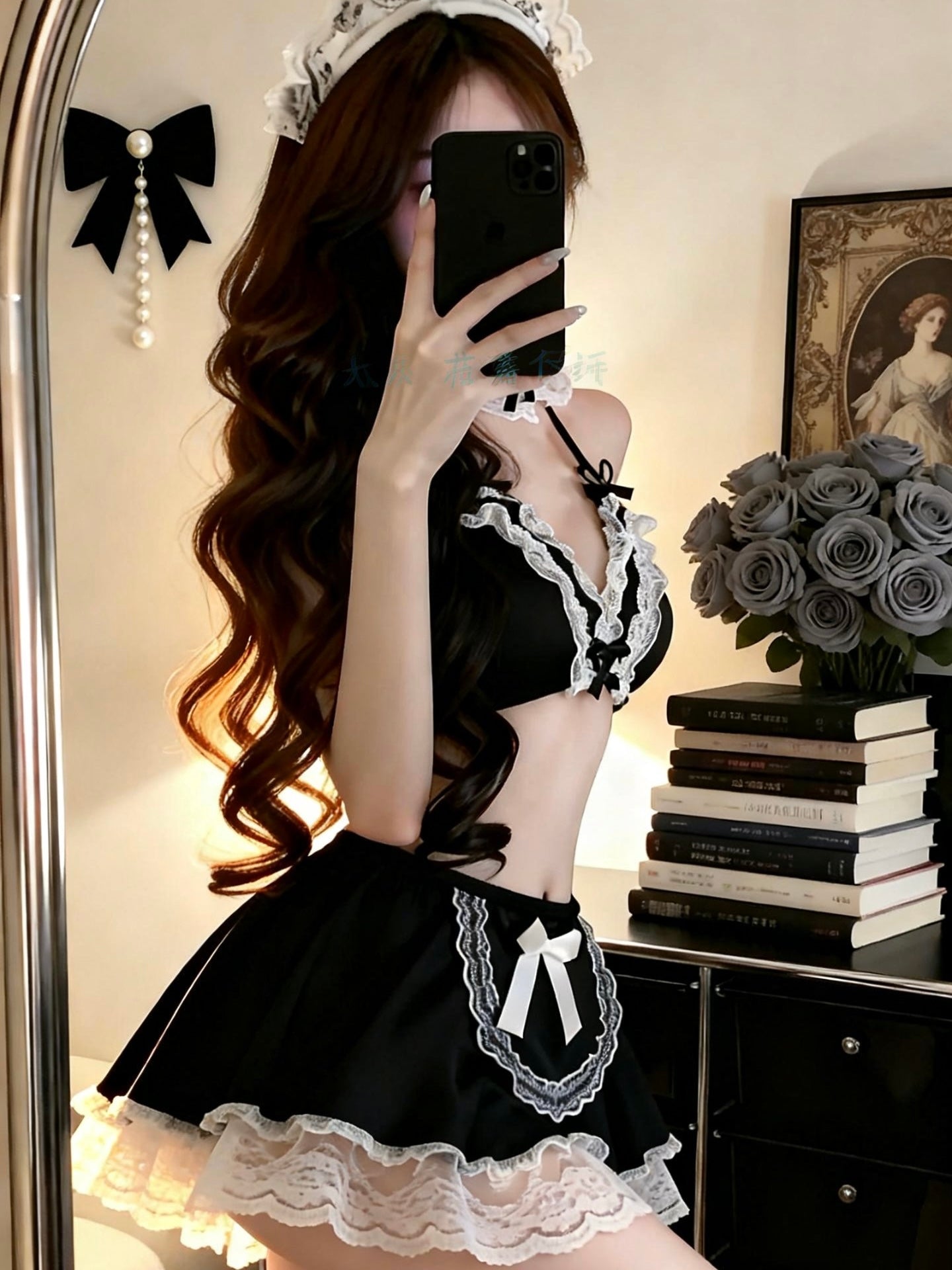 Maid Style Three-Piece Lingerie【0299】