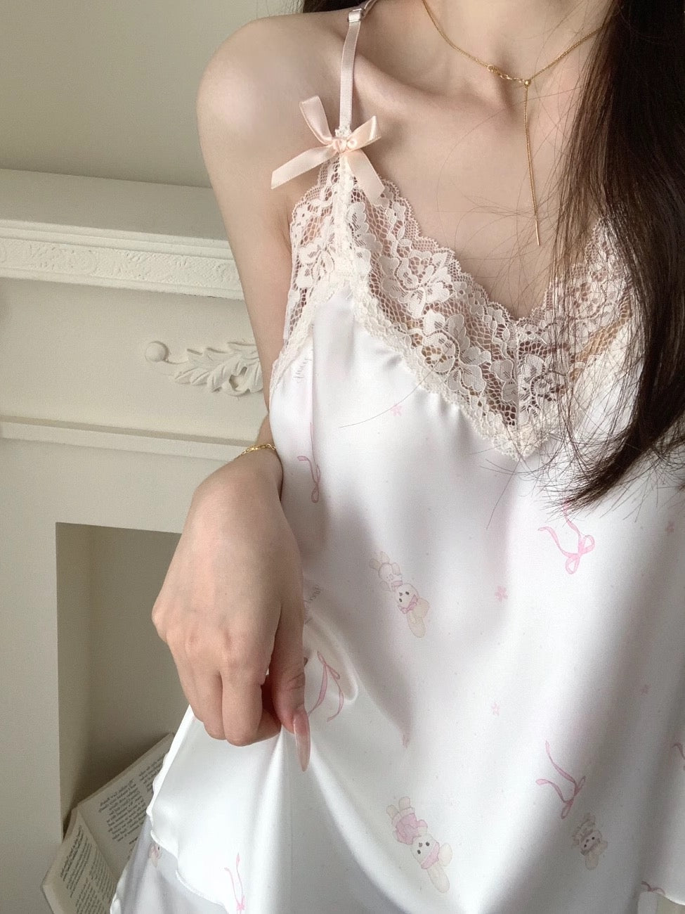 Ice Silk Cami Shorts Set【0362】