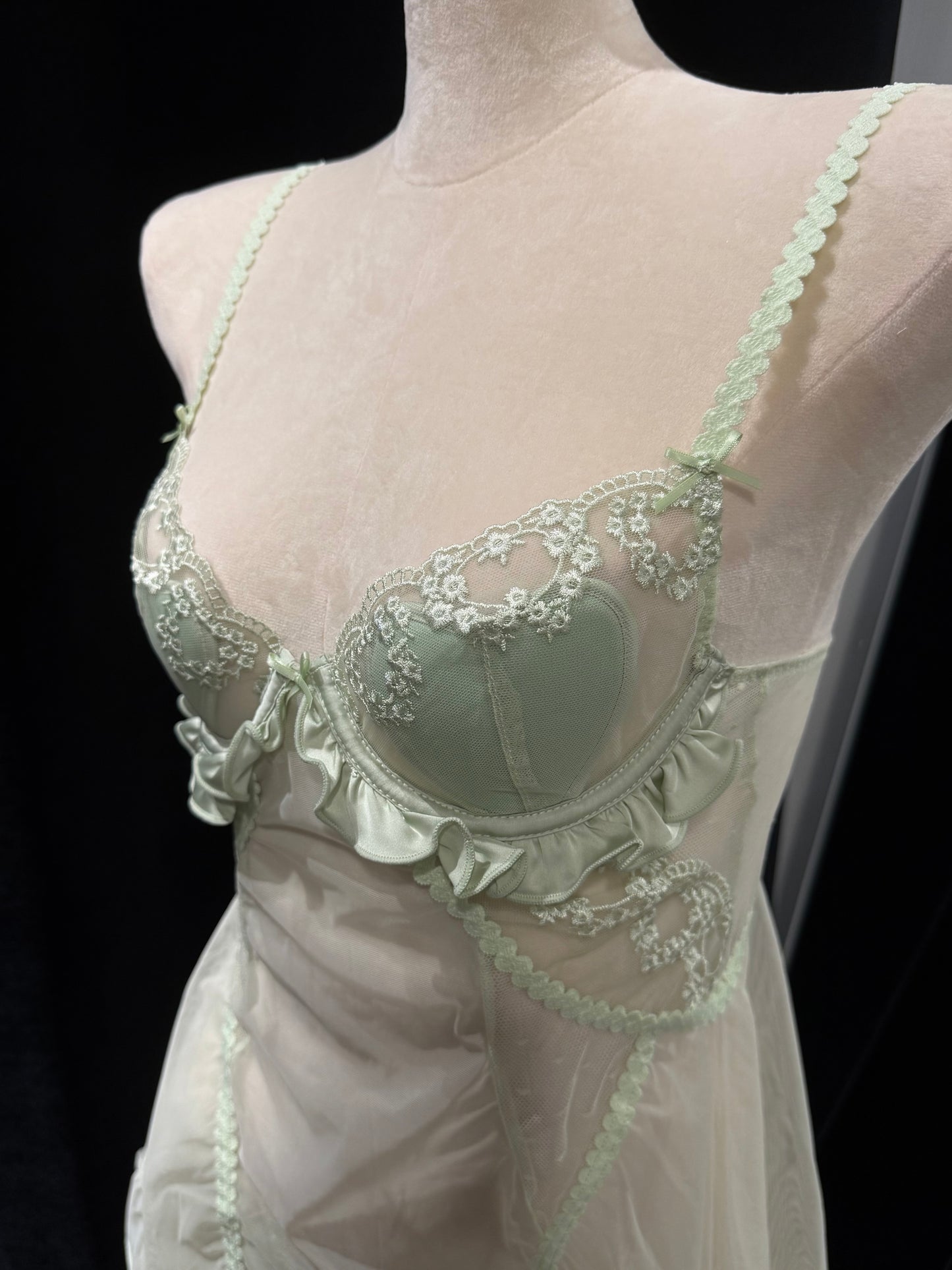 Mesh Lace Strap Sleepwear【2001】