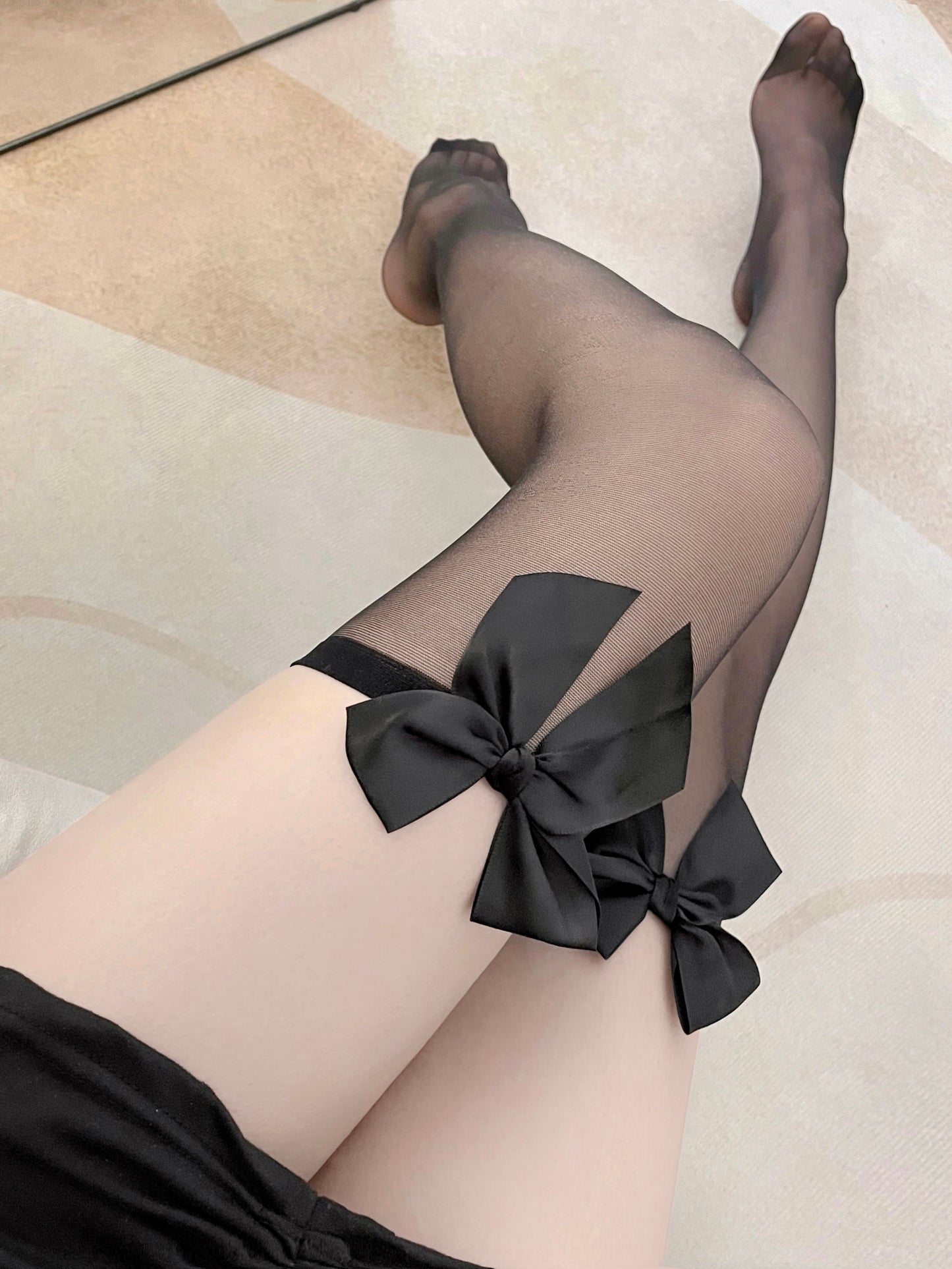 Ribbon Lace Stocking 【3008】