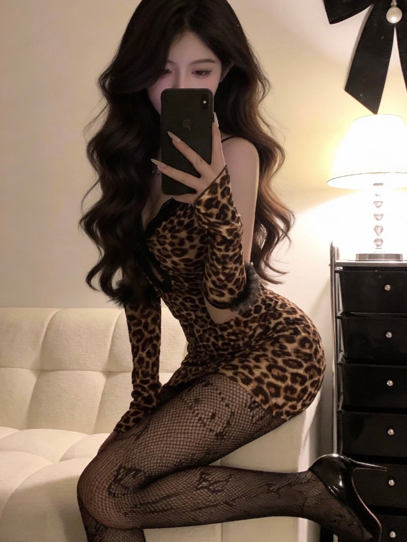 Leopard Style Outfit Set 【0281】
