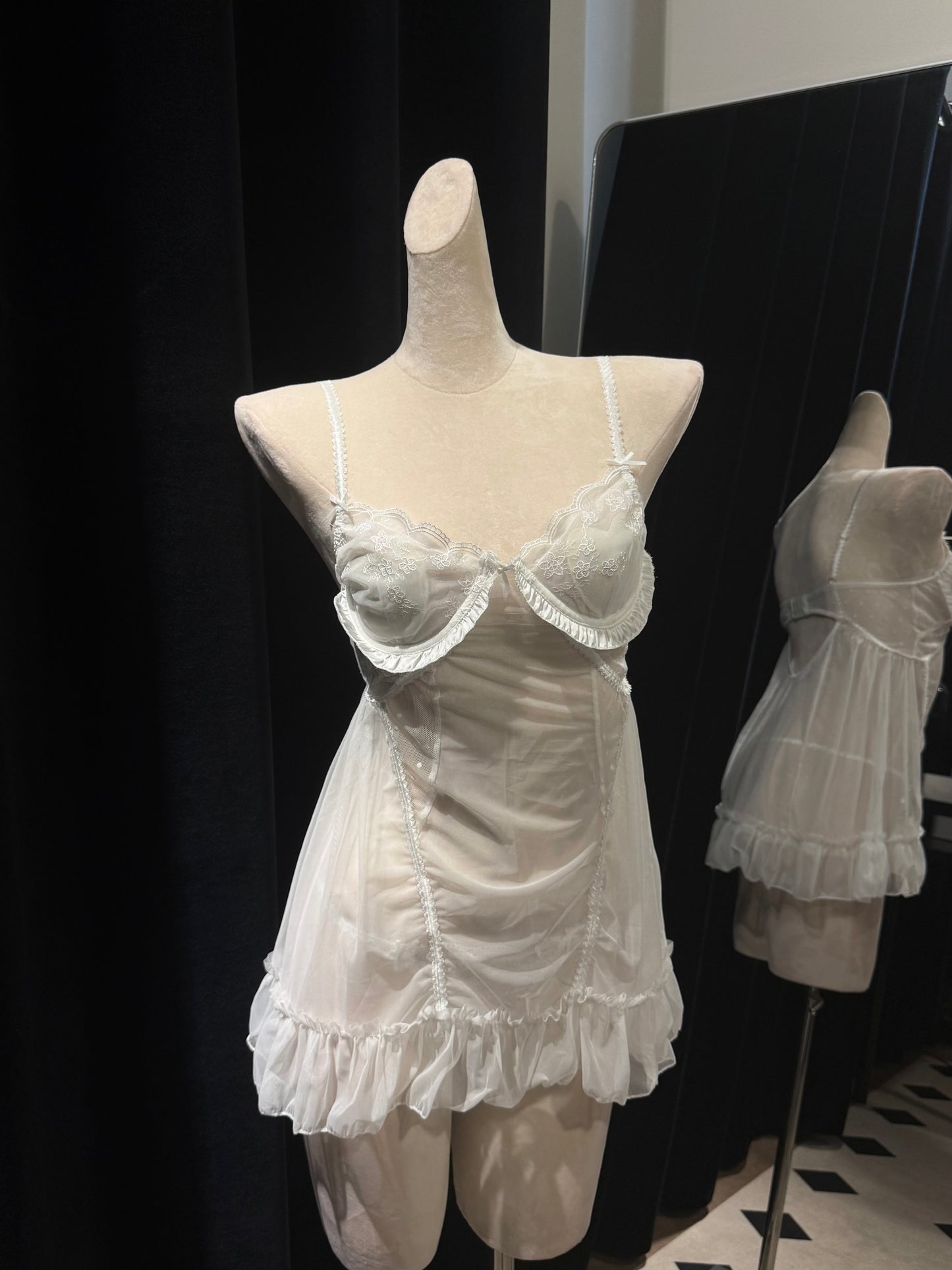 Mesh Lace Strap Sleepwear【2001】